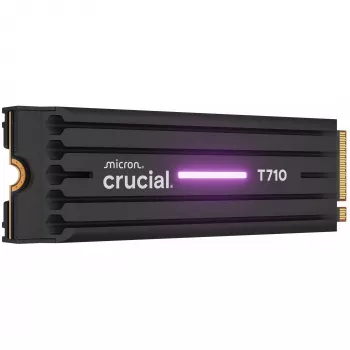 SSD CRUCIAL T710 4 TB M.2 PCIe 5.0 NVMe — 4000 GB, skaitymo sparta 14500 MB/s, rašymo sparta 13800 MB/s