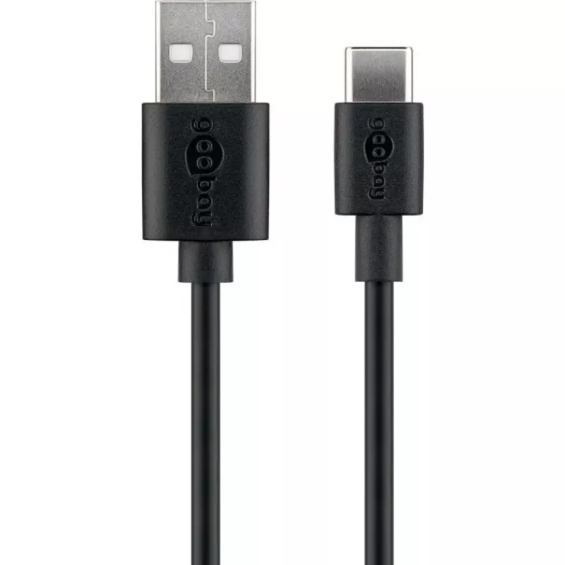 Goobay 45735 USB kabelis, juodas