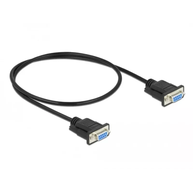 Nuoseklusis kabelis DeLOCK 86614 Juodas 0,5 m RS-232