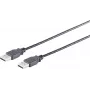 USB laidas S/CONN 13-22055 USB 2.0 5 m Juodas