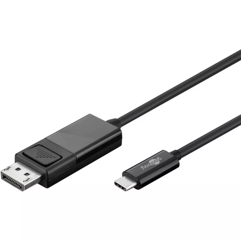 Goobay USB-C į DisplayPort. M/M. Juoda