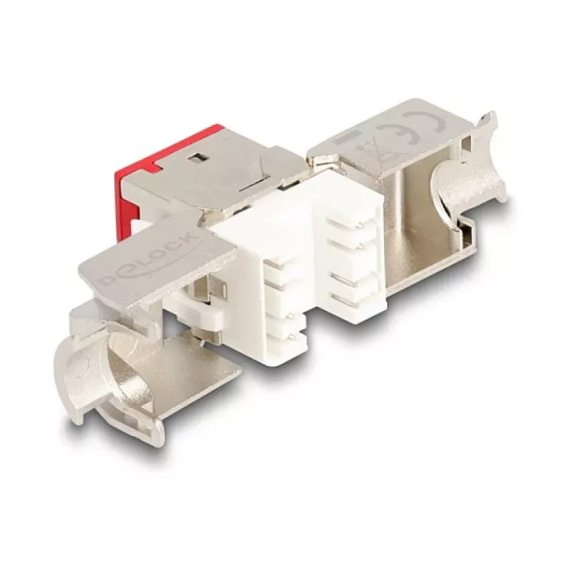 DeLOCK keystone modulis 88115 Plokščias Raudonas RJ-45 10 vnt.