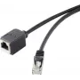 Ethernet RJ45 ilginamasis kabelis Renkforce CAT5e 0,50 m juodas su fiksavimo mechanizmu