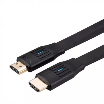 VALUE UHD HDMI kabelis plokščias ST/ST 8K60Hz/4K120Hz 1m - Kabelis - Skaitmeninis/Ekrano/Video - Tinklas - 1 m (11.99.5906)
