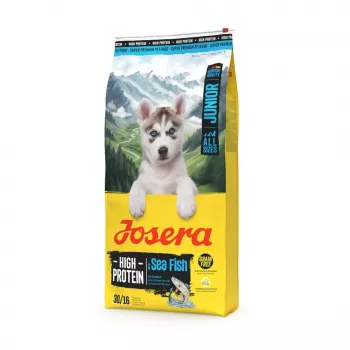 Sausas šunų maistas JOSERA High Protein Junior Sea Fish 12,5 kg — augantiems šuniukams