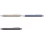Užsegamas ištraukiamas tušinukas Faber-Castell Essentio Juoda, aliuminio korpusas, juodas rašalas, paryškintas rašymo mazgas