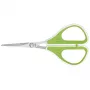 Žirklės WEDO 975 411 universalios tiesaus kirpimo vienetinės 114 mm, žalios/baltos