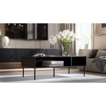 Cama PALAZZO BIS table/latrine 110x60x40 matinis juodas