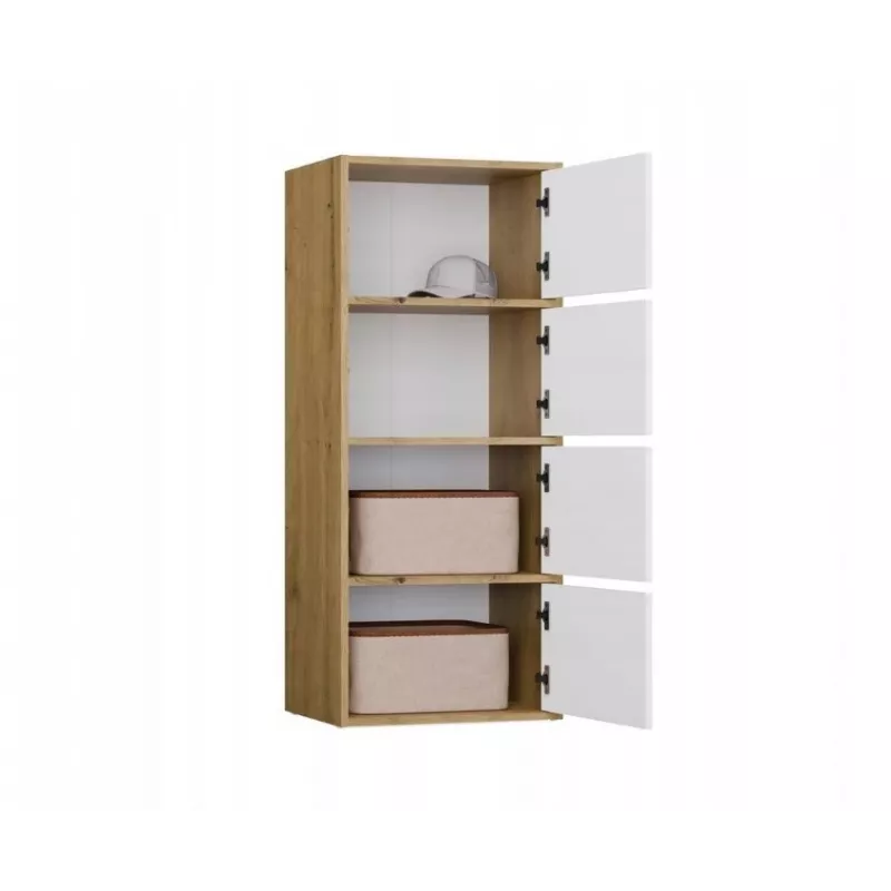ALMA komoda artisan ąžuolas/baltas