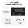 Mechaninė klaviatūra Keychron K4 HE su Gateron Double‑Rail Magnetic Nebula jungikliais, belaidė, juoda, US išdėstymas