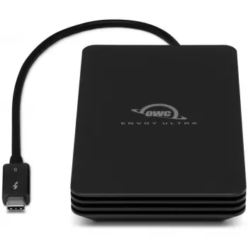 OWC Envoy Ultra - SSD - 2 TB - išorinis (nešiojamasis) - M.2 NVMe (M.2 NVMe) - Thunderbolt 5 (USB-C jungtis) - juoda (OWCTB5ENVU02)
