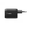 USB-C dvigubas įkroviklis Belkin ENA007KQBK 65W — dvigubas USB-C PD įkrovimas nešiojamiesiems kompiuteriams ir mobiliesiems įrenginiams