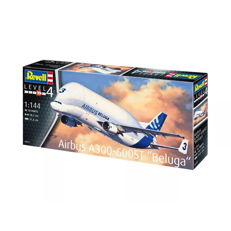 Revell 1/144 mastelio Airbus A300-600ST Beluga modelio rinkinys