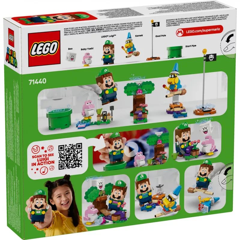 Konstruktorius LEGO 71440 Super Mario Interaktyvi LEGO Luigi figūrėlė, rinkinys