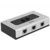 Hub DeLOCK 87673 1000 Mbit/s juoda pilka