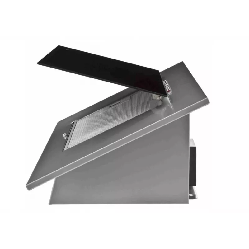 Virtuvinis gartraukis AKPO WK-4 Nero Eco 60, 600 mm, plienas ir grūdintas stiklas, 326 m³/h, aliumininis riebalų filtras, 55–61 dB