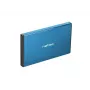 Išorinio HDD/SSD korpuso NATEC Rhino GO 2,5 colio — USB 3.0, SATA III, iki 4 TB, 9,5 mm, aliuminis, mėlynas