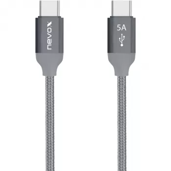 Nevox 1653 USB laidas, pilkas