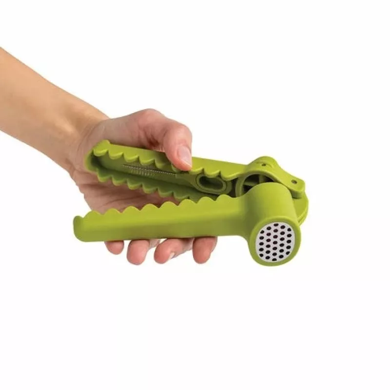 Rankeninis česnakų spaustukas Ototo Design Garligator žalios spalvos plastiko ir plieno