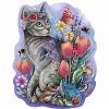 Medinė dėlionė Spring Cat (150 dalių)