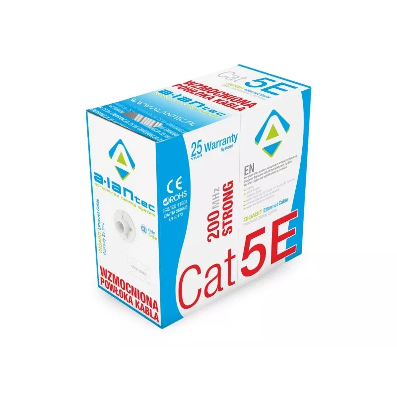 Alantec KIU5STR305 tinklo kabelis Pilka 305 m Cat5e U/UTP (UTP)