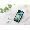 Išmaniojo telefono dėklas iKins, skirtas iPhone 11 — Juoda Camille dizainas, apsauginis dangtelis