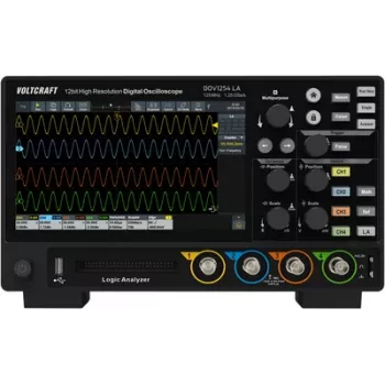 Voltcraft DOV1254 LA skaitmeninis osciloskopas 125 MHz 4 kanalų 1,25 GSa/s 100 Mpts 12 bitų (VC-16753925)