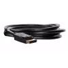 DisplayPort laidas SAVIO CL-136, DisplayPort kištukas–kištukas, 2 m, DP 1.2, auksiniai kontaktai, juodas