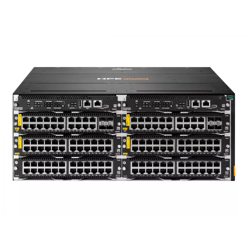 HPE Aruba Networking CX 5420 24p 10M/100M/1G Class4 PoE modulis - komutatorius - L3 - valdomas - 24 x 10/100/1000 (PoE 4 klasė) (S0U62A)