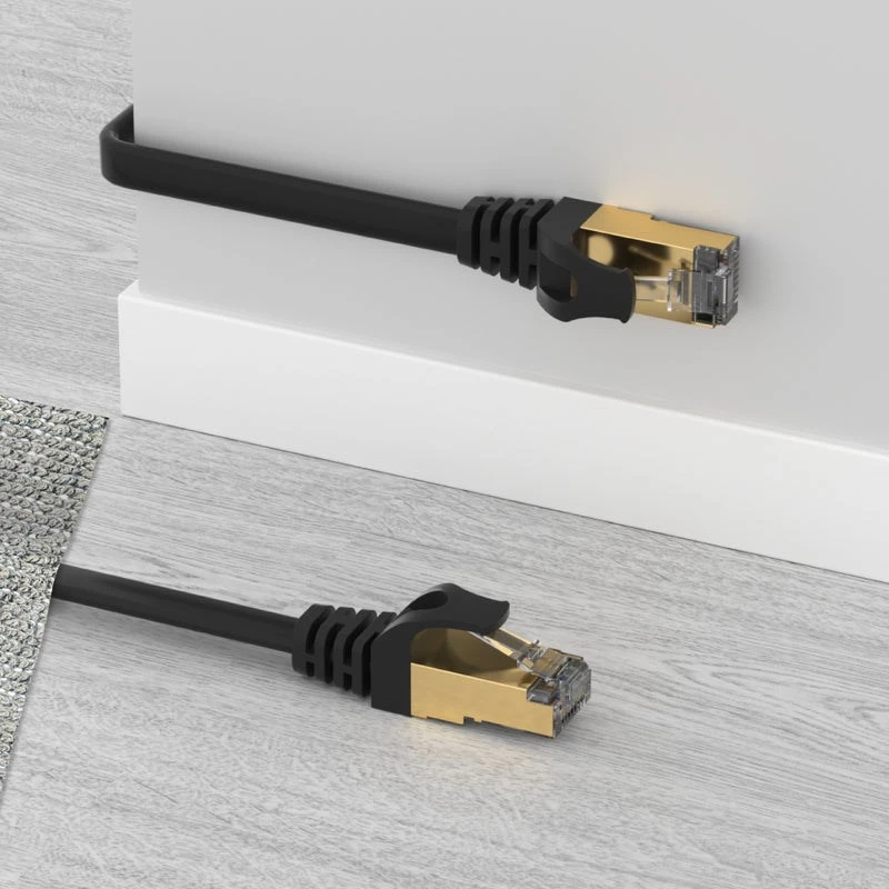 Tinklo kabelis UNITEK C1897BK-20M RJ-45 Cat7 20m Juodas