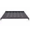 Stovo lentyna Extralink FIXED SHELF FOR 800MM DEPTH CABINET 19 col. 500MMX1U JUODA