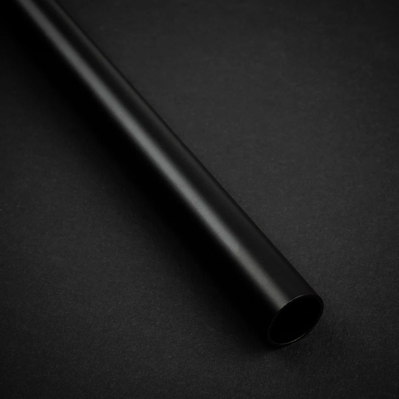Kietas vamzdelis 14 mm OD, 500 mm — BitsPower Bitspower None Chamfer žalvaris, anglies juodumo