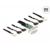 DeLOCK PCI Express 4.0 x16 kortelė į 4 x SFF-8639 NVMe - bifurkacija - Low Profile formos faktorius