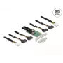 DeLOCK PCI Express 4.0 x16 kortelė prie 4 x SFF-8639 NVMe – Bifurkacija – Žemo profilio formos koeficientas