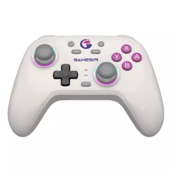 Belaidis valdiklis GameSir T4n baltas — Bluetooth, ergonomiškas dizainas