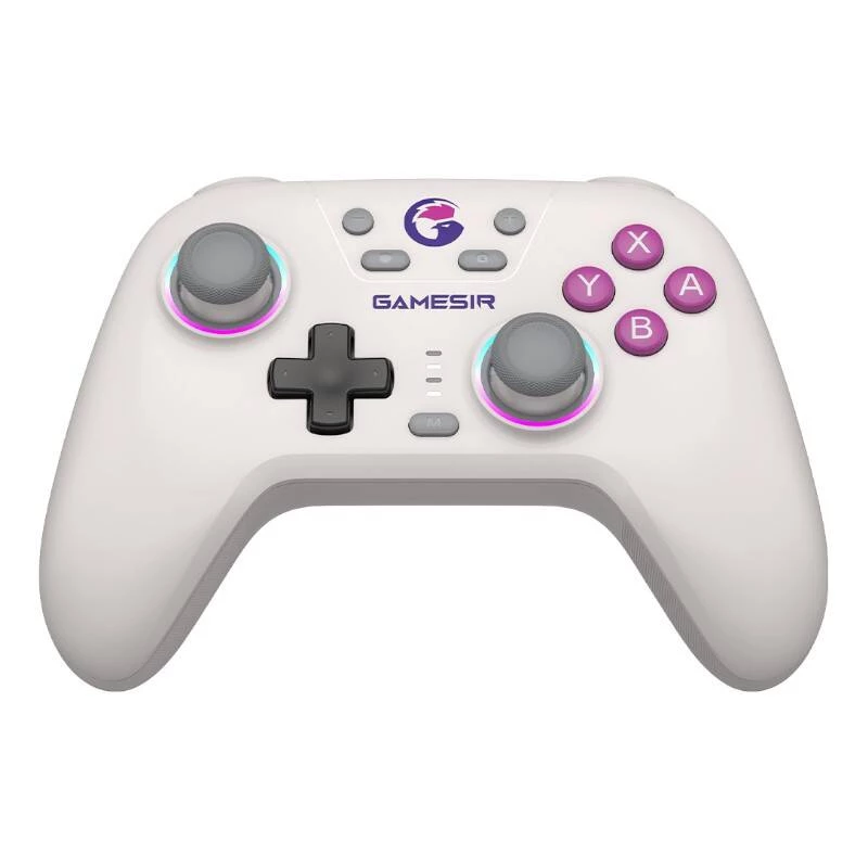 Belaidis valdiklis GameSir T4n baltas — Bluetooth, ergonomiškas dizainas