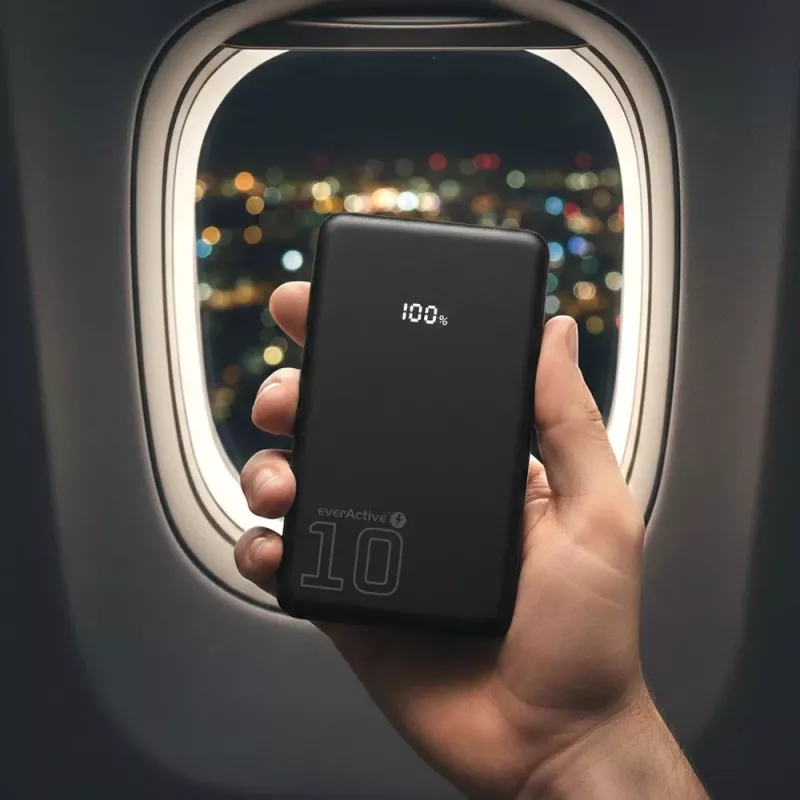 Nešiojamoji išorinė baterija everActive EB-11QB 10 000 mAh, 2× USB-C 20W (QC4.0)