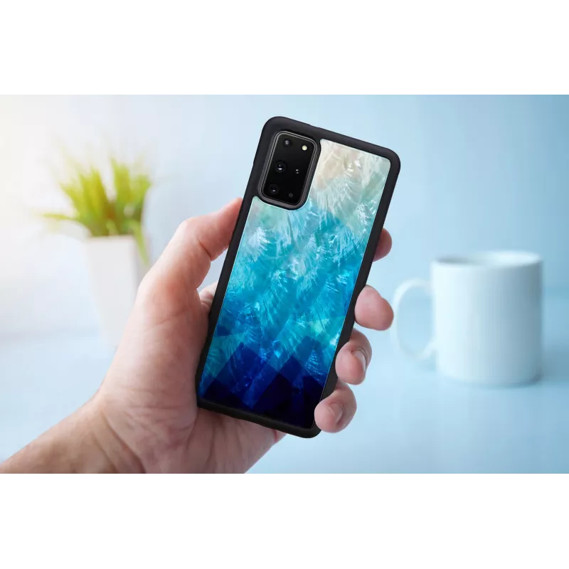 „iKins“ apsauginis dėklas „Samsung Galaxy S20+“ – melsvai juoda apdaila