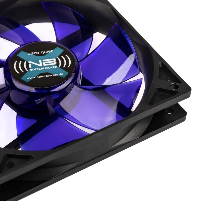 Kompiuterio korpuso ventiliatorius NoiseBlocker BlackSilentFan XLP 120 mm, 2000 RPM, 128 m³/h, 31 dB, 4,5 V, juodas