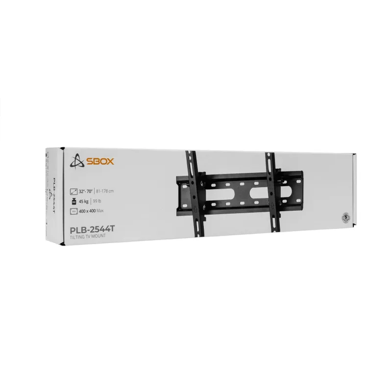 TV laikiklis SBOX PLB-2544T-2, skirtas 32–70 colių televizoriams, maks. apkrova 45 kg, VESA iki 400×400