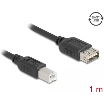 USB 2.0 laidas DELOCK 81530 — 1 m, USB B į USB A, juodas