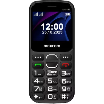 Maxcom Comfort MM443 S su įkrovimo stotele juoda/juoda