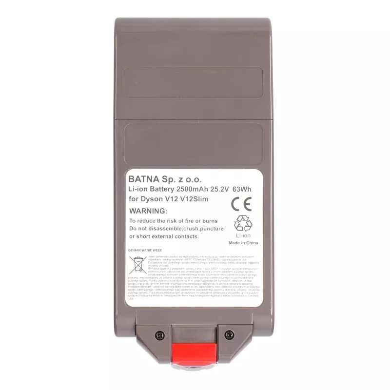 Baterija Dyson dulkių siurbliui V12, 25,2 V 2500 mAh
