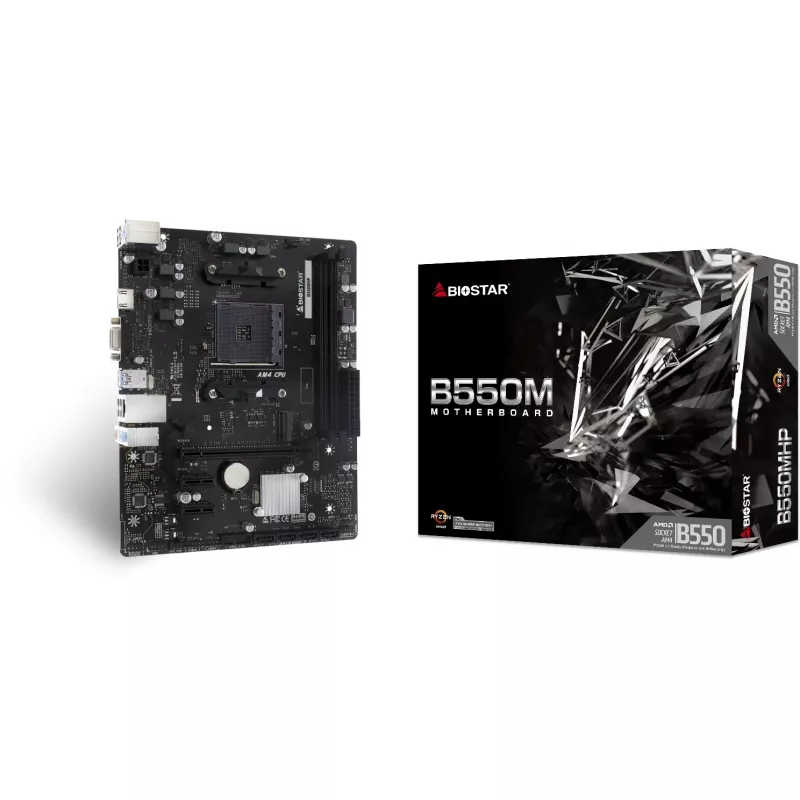 Biostar B550MHP pagrindinė plokštė AMD B550 lizdas AM4 Micro ATX