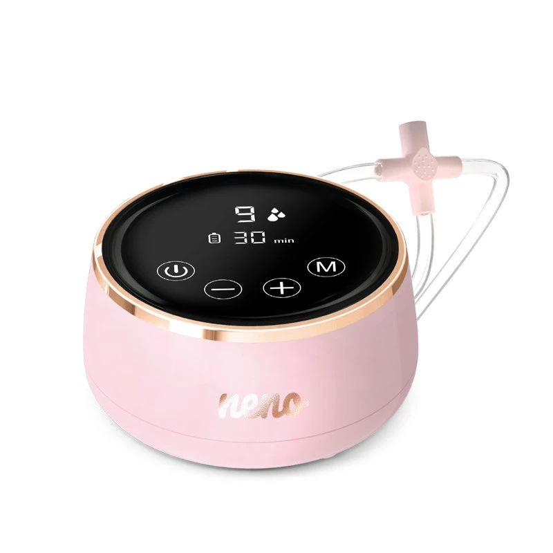 Elektrinis pientraukis neno Bella Twin — elektroninis, 150 ml buteliukai, 6 stimuliavimo / 9 siurbimo lygiai, USB Li‑Ion baterija, rožinis/skaidrus
