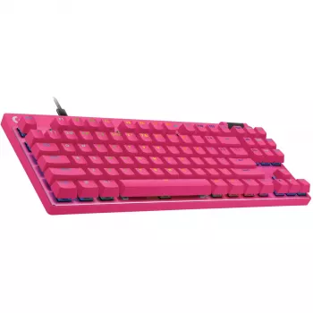 Logitech G PRO X TKL RAPID klaviatūra, skirta žaidimams, USB, QWERTY, rožinė, be skaitmenų dalies