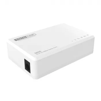 Nevaldomas komutatorius TOTOLINK S505-V5 5 prievadų Fast Ethernet 10/100, baltas