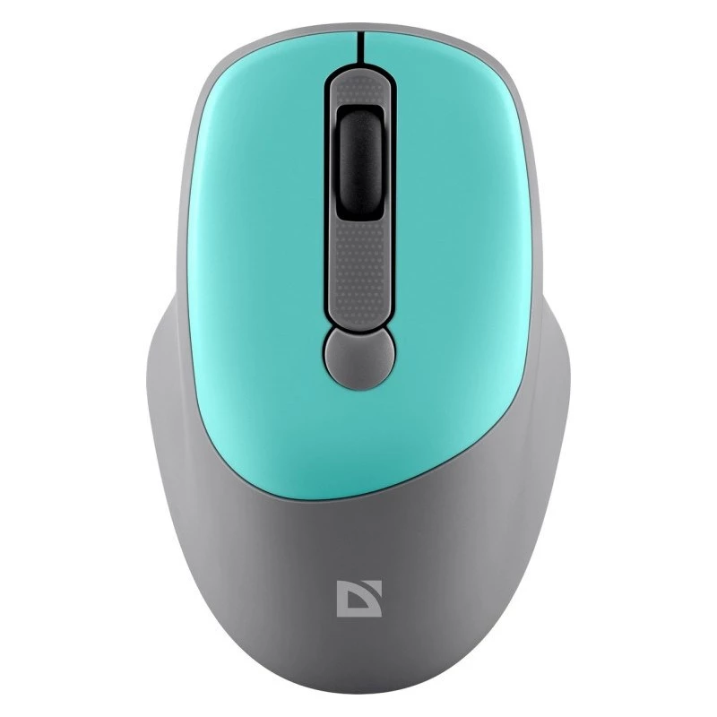 Belaidė pelė DEFENDER Silent Click C Mint 52294 — abiem rankoms tinkama, 1600 DPI, 2,4 GHz nano USB