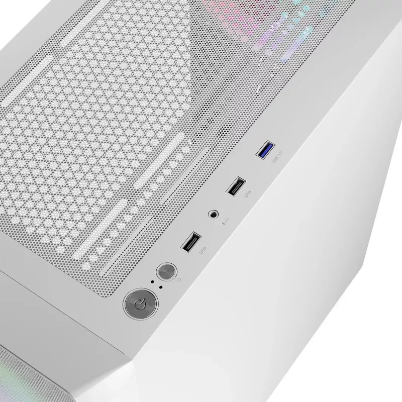 Logic PORTOS ARGB MINIDI USB 3.0 korpusas baltas