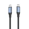 Vention USB4 Gen 3x2 Type-C į Type-C kabelis 1 m, 5 A, aliuminio lydinys, medvilnės pynė